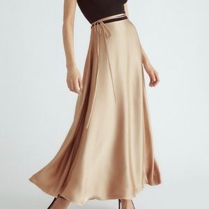Orseund Iris Ballerina Maxi Skirt NWT in Camel
